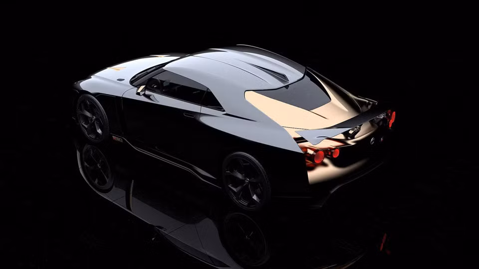 Được phát triển dựa trên nền tảng chiếc Nissan GT-R Nismo 2018, GT-R50 mang đường nét thiết kế mới với nhiều nếp gấp hơn, nhưng vẫn giữ lại cái chất GT-R đầy tính biểu tượng. GT-R50 nổi bật bởi ngoại thất kết hợp giữa hai màu tương phản là vàng và xám.