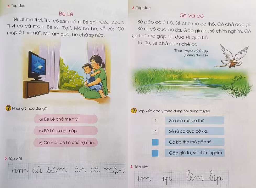 Phụ huynh cũng phản ánh rằng việc sử dụng từ "chả" thay từ chẳng/không là không phù hợp với lứa tuổi.