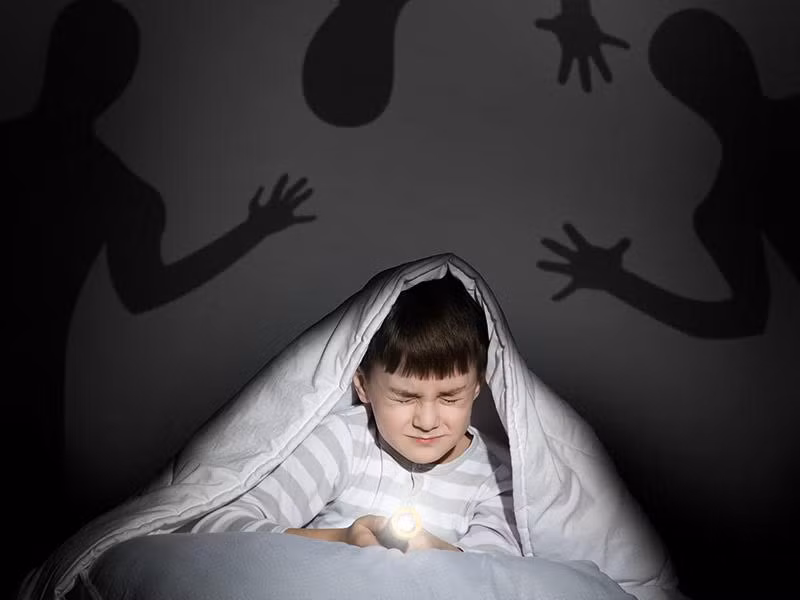 Cũng có người mắc chứng sợ bóng tối do xem những bộ phim có những hình ảnh về ma quỷ, giết người... xảy ra ở những nơi tăm tối.