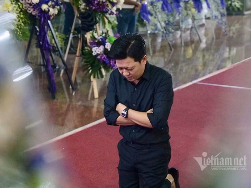 Trường Giang tưởng nhớ NSND Lý Huỳnh. Ảnh: Vietnamnet