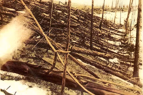 Sự kiện Tunguska. Đây là vụ nổ xảy ra vào năm 1908 gần sông Stony Tunguska. Một số giả thuyết cho rằng vụ nổ do một thiên thạch xuyên qua bầu khí quyển và phát nổ trước khi chạm đất, giải phóng năng lượng tương đương với 185 quả bom ở Hiroshima. Vụ nổ đã đốt cháy thảm thực vật, giết chết động vật và cho đến ngày nay, không có cây nào mọc lên ở khu vực đó.