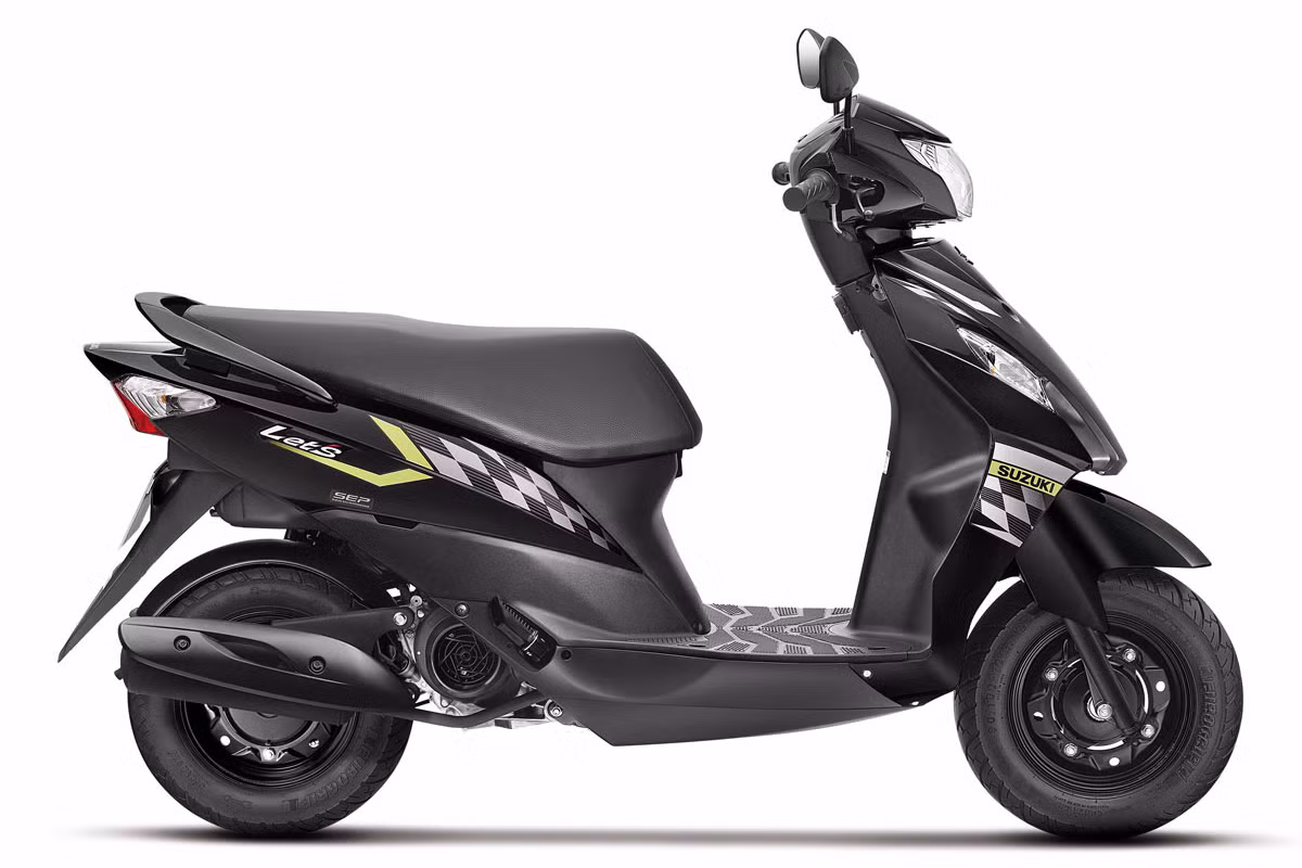 Các tùy chọn màu sắc mới trên Suzuki Let’s 2017 mới này gồm các bản màu như: Xanh đậm, Xám mờ, Cam-Đen và Black bóng.