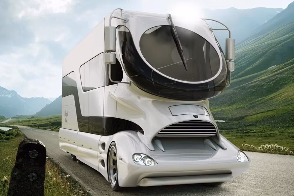 Đầu tiên là chiếc xe cự kỳ sang trọng Marchi Mobile EleMMent Palazzo - trị giá 3.000.000 USD. Đây là chiếc xe motorhome đắt nhất trên thế giới.
