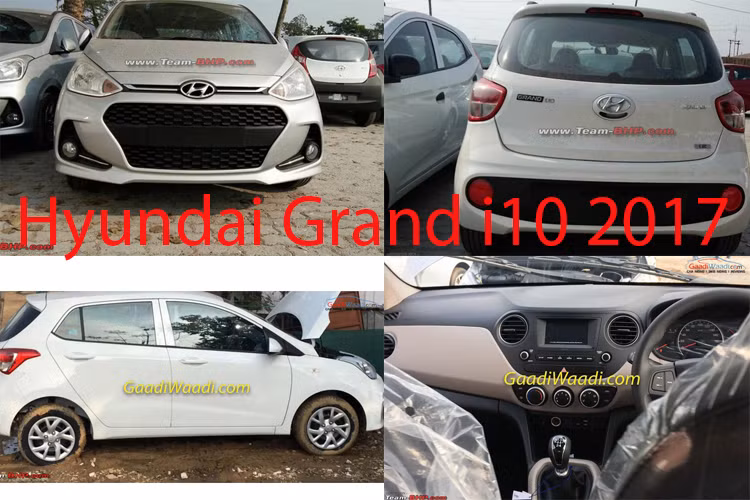 Hyundai Grand i10 2017 phiên bản máy xăng được chia thành 7 bản trang bị gồm: Era, Magna, Magna AT, Sportz, Sportz (O), Sportz (O) AT và Asta.