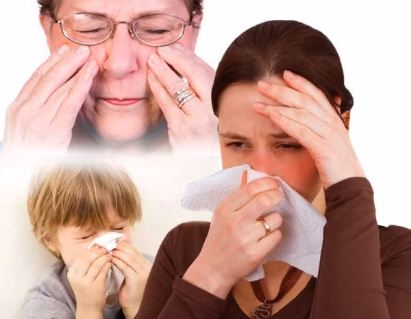 Khi sống trong một ngôi nhà ẩm ướt, nấm mốc, không khí không được lưu thông thoáng đãng thì nguy cơ mắc các bệnh về đường hô hấp như viêm mũi dị ứng, viêm xoang là rất cao. Ảnh: mediacdn.