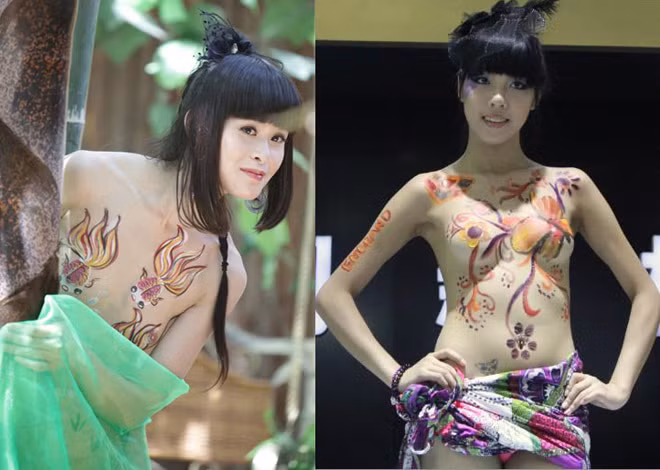 Su that tran trui ve nghe nguoi mau khoa than body painting-Hinh-3