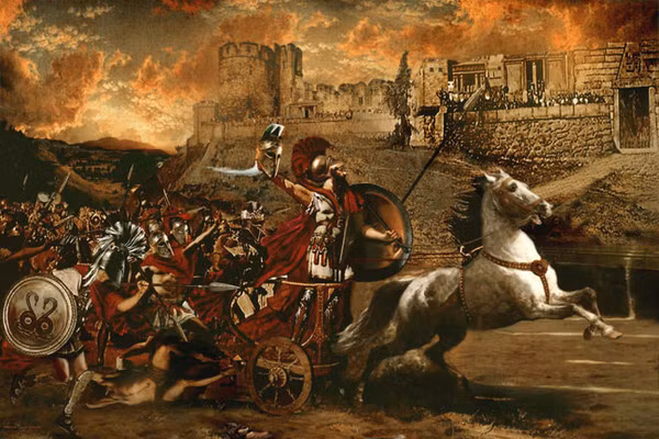 Sau đó, Paris được nữ thần Aphrodite giúp đỡ để trở thành vị khách danh dự của vua Menelaus. Nhờ vậy, chàng hoàng tử trẻ trung thành Troy có cơ hội gặp mặt và "đánh cắp" trái tim của nàng Helen.