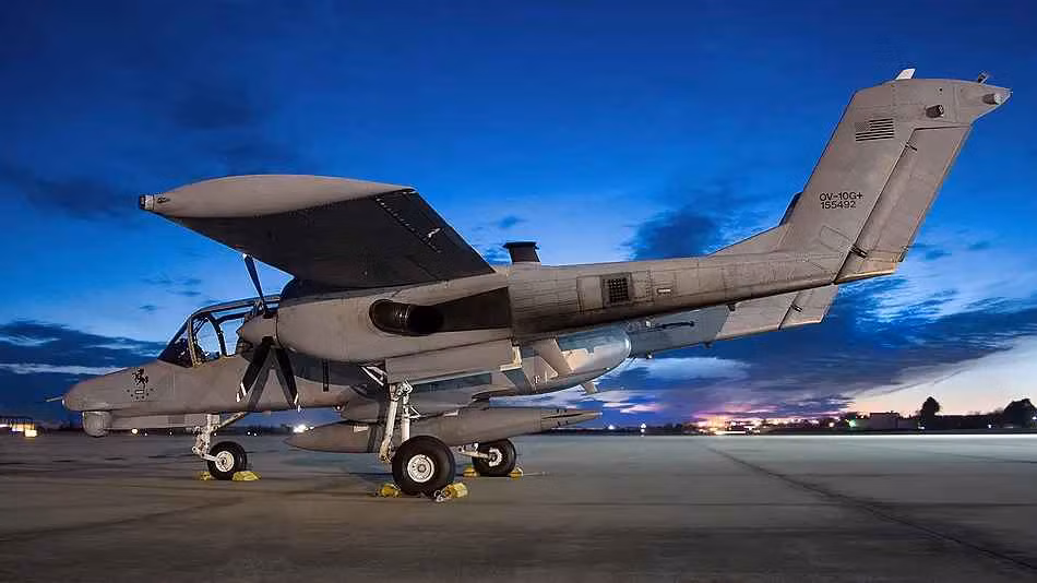 OV-10 Bronco dùng những vũ khí này tấn công những kẻ cực đoan dưới mặt đất, ngăn không cho những kẻ này chạy trốn khỏi bộ binh.