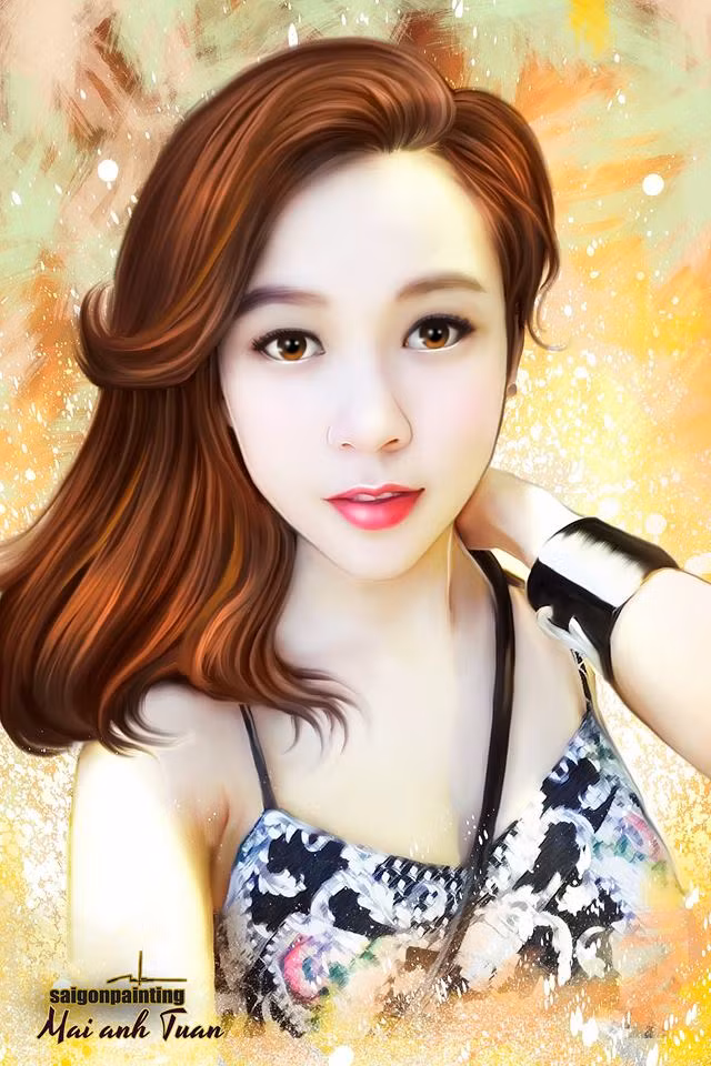 "Công việc của nhóm mình chính xác là dùng cả thủ công lẫn công nghệ để làm bức tranh trở nên hoàn hảo, có phong cách lạ hơn", 9X Bình Dương cho biết.