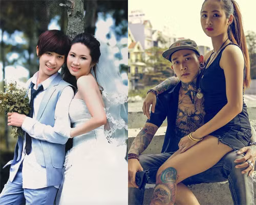 Ông bố trong bức ảnh trên là Vũ Ngọc Tân, một hot boy xăm trổ, một thợ xăm có tiếng tại TP HCM. Vũ Ngọc Tân còn khoe cô vợ cũng có dáng vẻ rất ngầu với những hình xăm cỡ lớn trên cơ thể, cùng với đó là loạt ảnh cưới thời còn giống như thư sinh, thục nữ của hai vợ chồng.