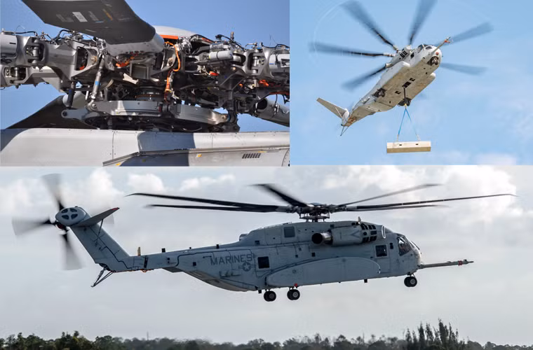 CH-53K King Stallion có chuyến bay đầu tiên vào năm ngoái. Dự kiến những chiếc máy bay trực thăng đầu tiên này sẽ đi vào phục vụ trong lực lượng Thủy quân lục chiếnMỹ từ năm 2018.