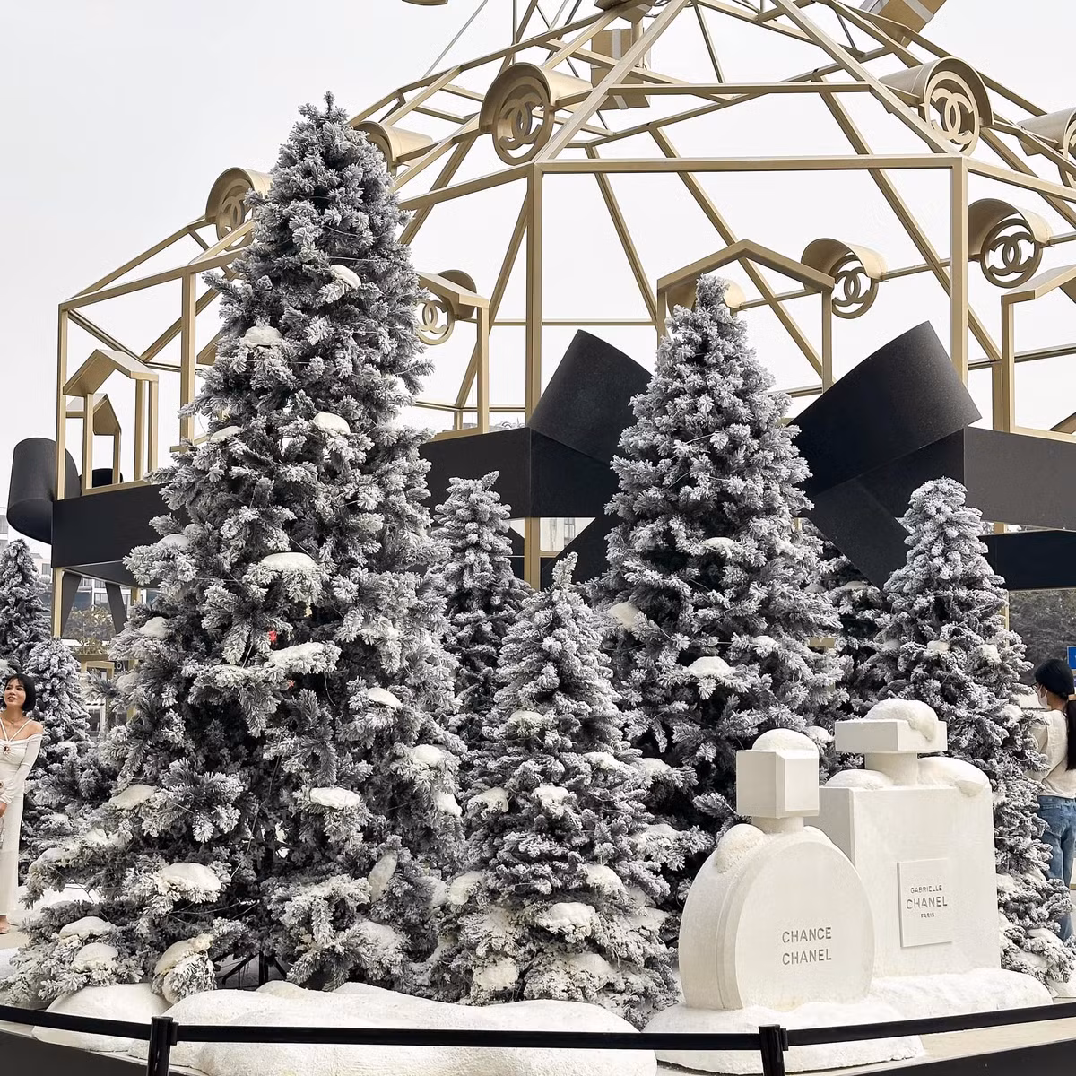 Vào cuối tuần lượng khách đổ về đông hơn nên nhiều người sẽ phải chờ đợi để đến lượt chụp ảnh.