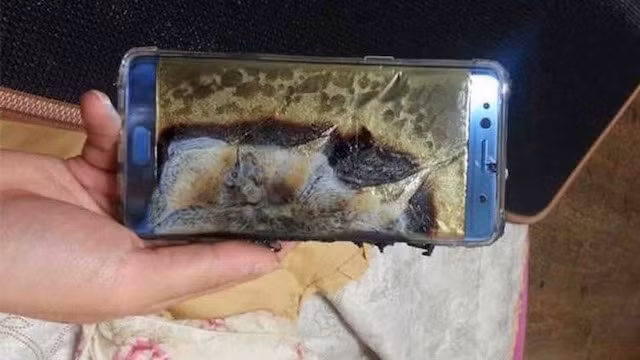Sự cố cháy pin trên Galaxy Note 7.