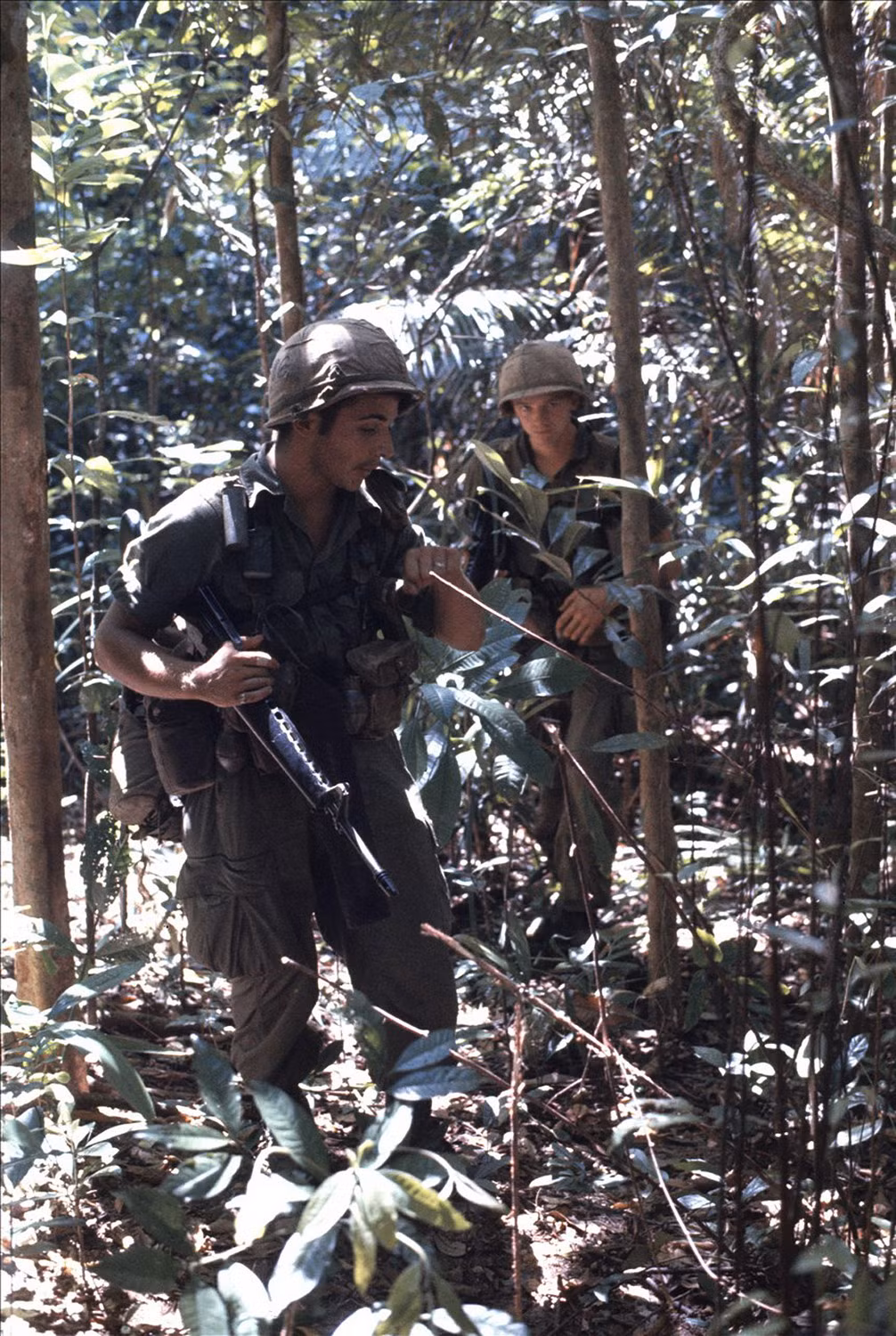 Một binh sĩ với khẩu M16.