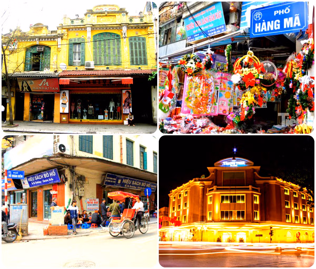 Các tuyến phố Hà Nội gồm: Hàng Bông, Hàng Mã, Hoàn Kiếm, Tràng Tiền có giá khoảng 116 triệu/m2.