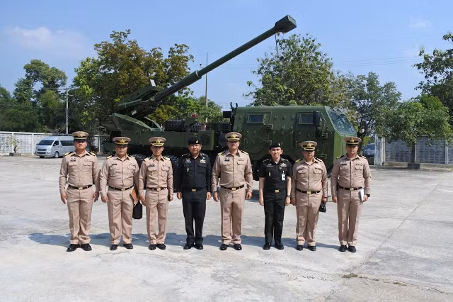 Theo truyền thông Thái Lan, Quân đội nước này đã bắt đầu vận hành dây chuyền lắp ráp pháo tự hành ATMOS 2000 do Israel chuyển giao công nghệ. Nguồn ảnh: Defence.