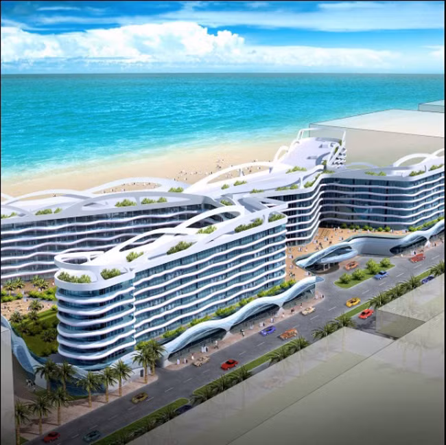 Tổ hợp resort khách sạn Mega Wave tại Dubai. Tổ hợp resort khách sạn Mega Wave tại Dubai.