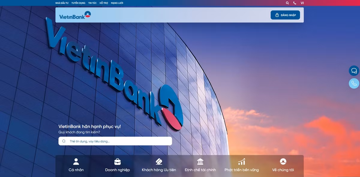 Vietinbank nâng tầm trải nghiệm với website mới Vietinbank nang tam trai nghiem voi website moi