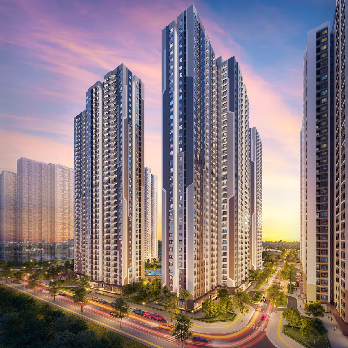 Tòa tháp cuối cùng phân khu The Miami - Sức hút đến từ vị trí kim cương Toa thap cuoi cung phan khu The Miami - Suc hut den tu vi tri kim cuong