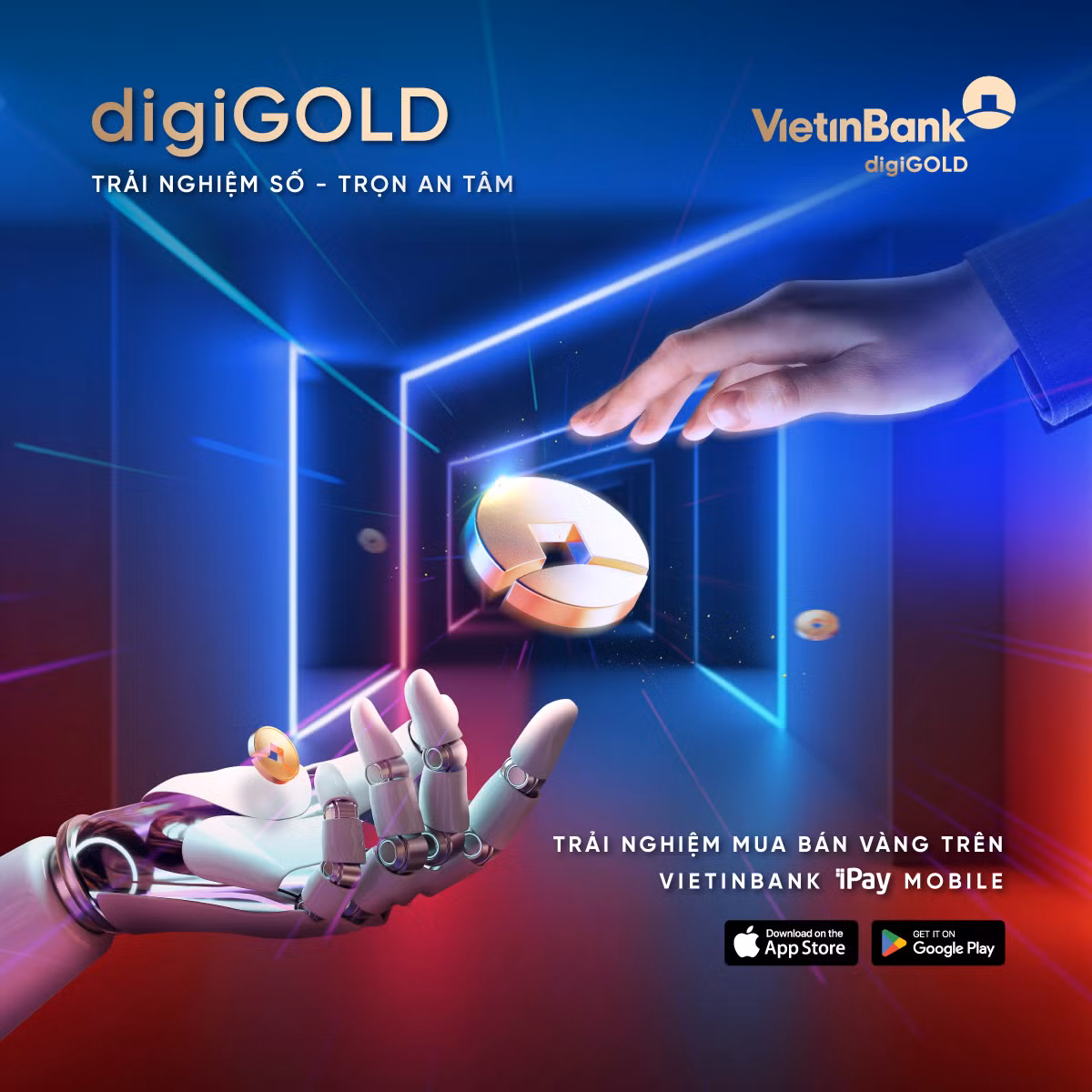 Trien khai mua ban vang (digiGOLD) tren ung dung so VietinBank iPay Mobile