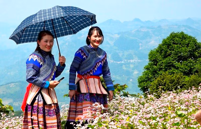 Anh don Tet Doc Lap cung nguoi H’Mong o thuong nguon song Chay