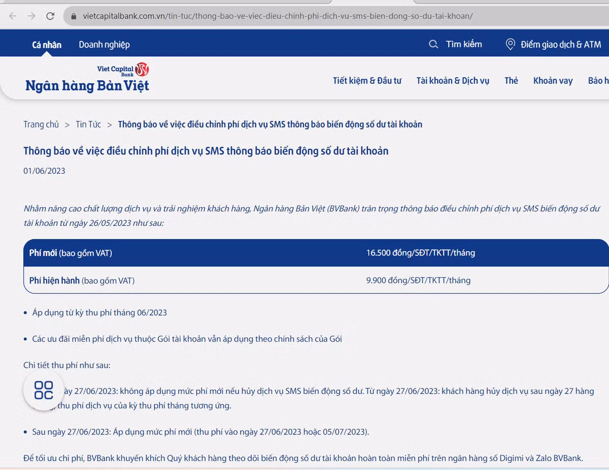 Ngan hang dua nhau tang phi sms, nguoi tieu dung thong minh phai lam gi?