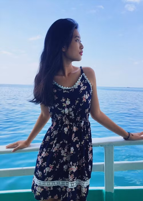 Ở chung kết Miss Grand Vietnam 2022, Thiên Ân còn ứng xử xuất sắc khi lọt top 5. Ảnh: FBNV
