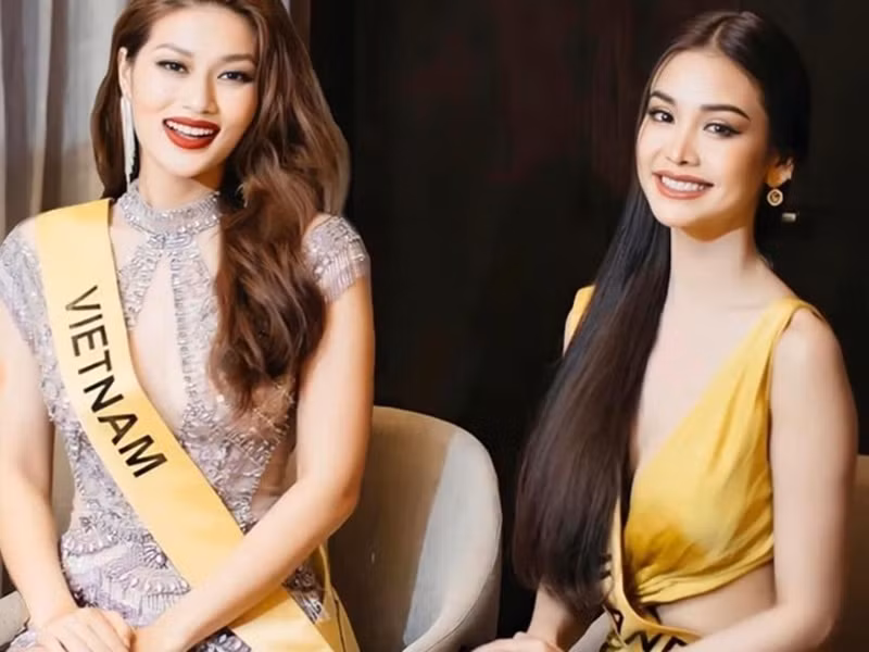 Mới đây, đại diện Thái Lan Engfa Waraha cho biết, Thiên Ân khóc nhiều vì áp lực. “Nhiều bộ phận fan luôn trách cô ấy là tại sao bạn không làm thế này, thế kia. Đó gọi là áp lực. Tôi hoàn toàn hiểu Ân chịu đựng những gì”, Engfa Waraha chia sẻ. Ảnh: Miss Grand International