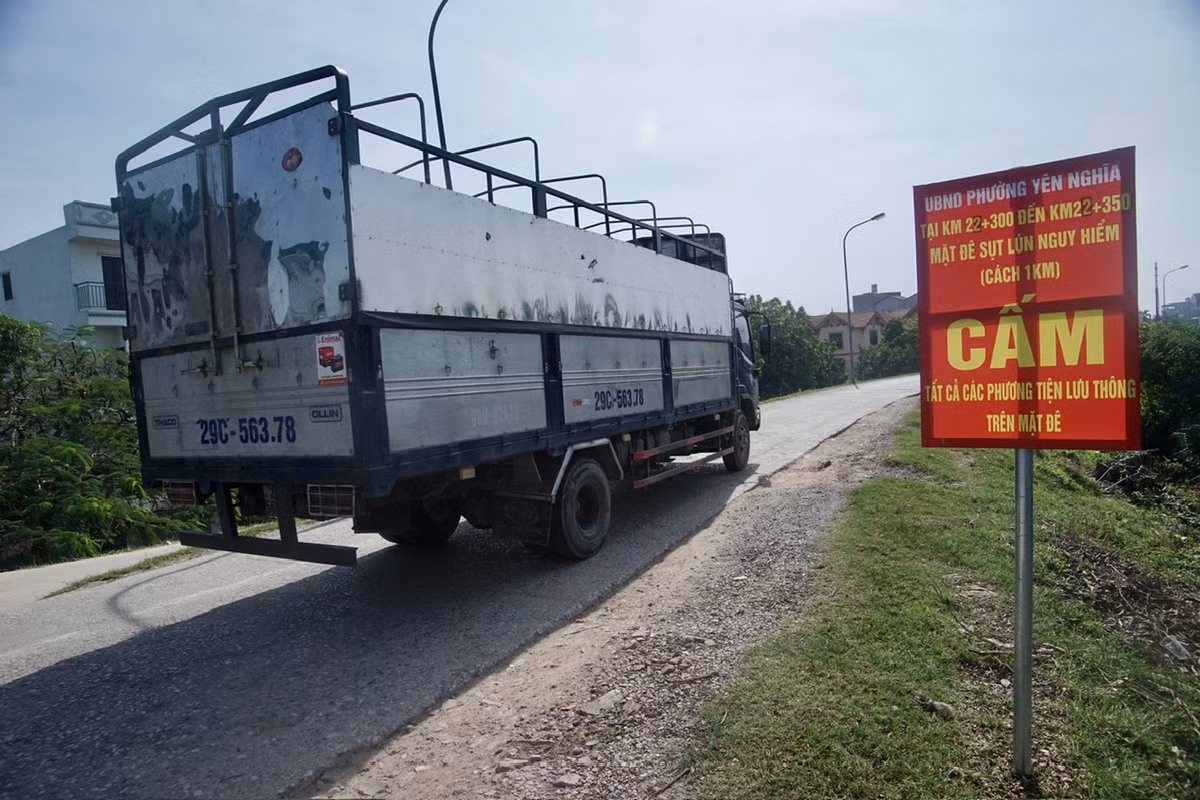 Một số đoạn cho phép xe ô tô có tải trọng 12 tấn.