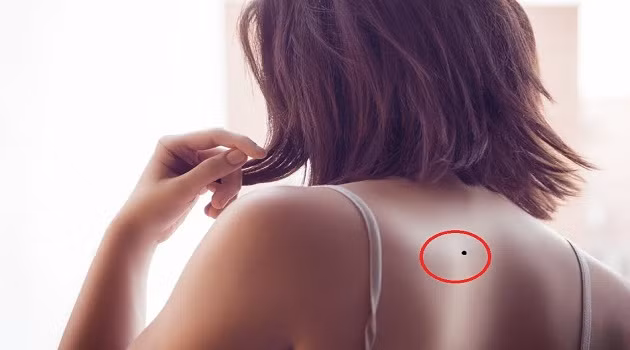  Nốt ruồi ở chính giữa lưng: Người có nốt ruồi ở chính giữa lưng cho dù là nam hay nữ đều có tướng phú quý. Khi nhỏ họ được cha mẹ bảo bọc, đồng thời được kế nghiệp sự nghiệp của tổ tiên. Lúc trưởng thành, họ lại có quý nhân tương trợ, gặp hung hóa cát, đạt được nhiều thành tựu trong sự nghiệp, còn khi về già, lại được hưởng phúc từ con cháu. Ảnh: skytv.vn. 