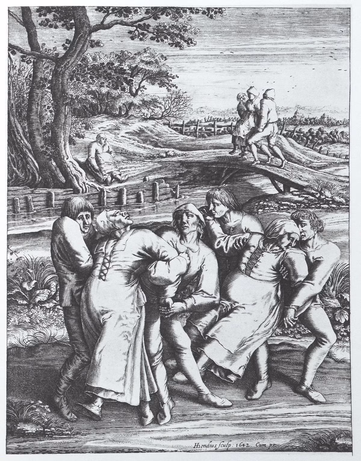 Vào tháng 7 năm 1518, tại thị trấn Strasbourg, hàng chục người bắt đầu nhảy múa không kiểm soát trên đường. Ảnh: @Wikipedia.
