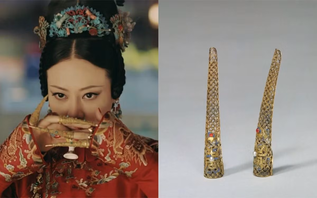 Ở Trung Quốc cổ đại, nhiều người có địa vị cao để móng tay dài để tượng trưng cho sự giàu có và quyền lực của họ. Ảnh: @Vintage Everyday.