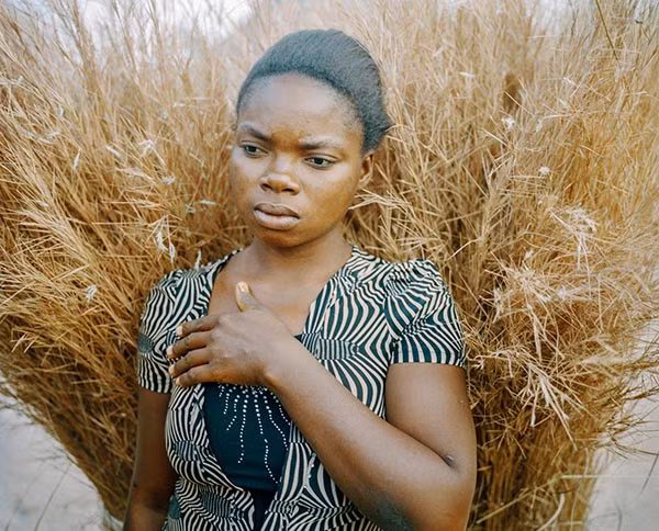 Maryam Terkuma, 28 tuổi, là một nông dân ở Orwua Nyam, Nigeria. Ảnh chụp năm 2015.