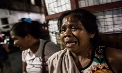Ruth Jane Sombreo, 40 tuổi, cho biết chồng của cô là Cogie Sebastian đã thiệt mạng trong chiến dịch truy quét tội phạm ma túy của cảnh sát Philippines.