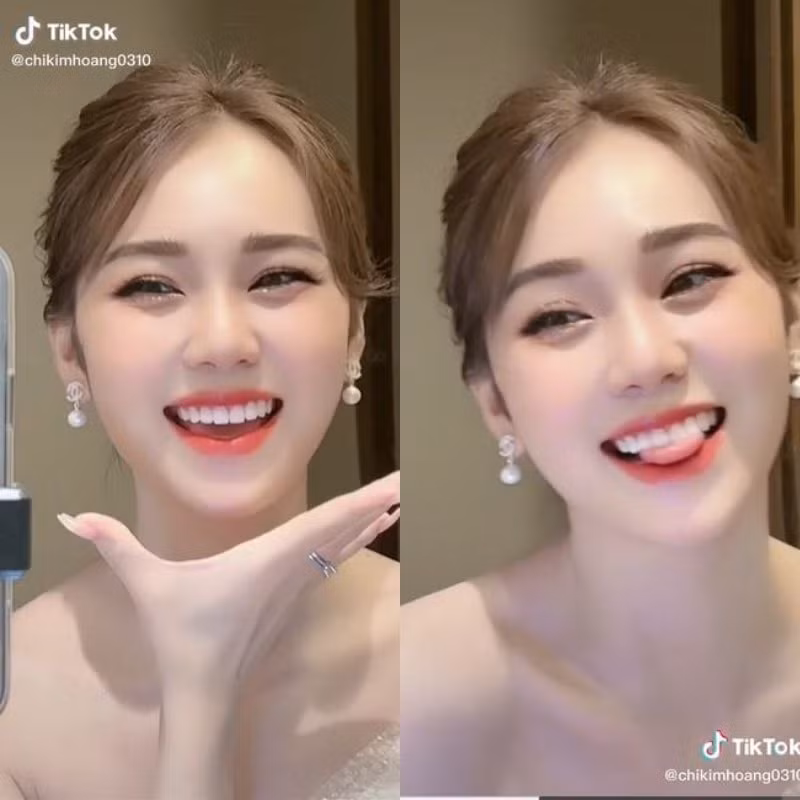 Những lần lên sóng truyền hình giúp Kim Chi chứng minh vẻ đẹp rạng rỡ của mình.