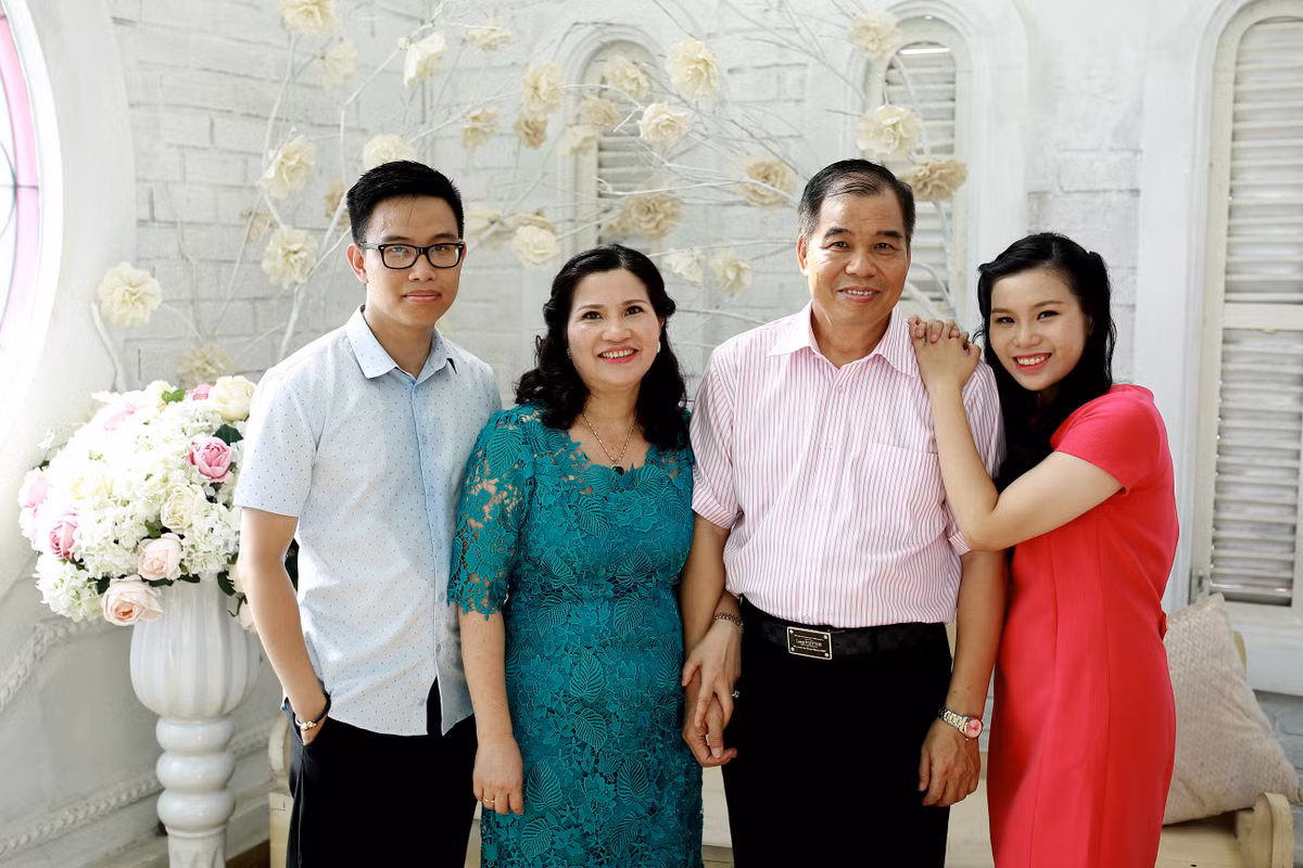 Gia đình – điểm tựa cho thành công của chị.