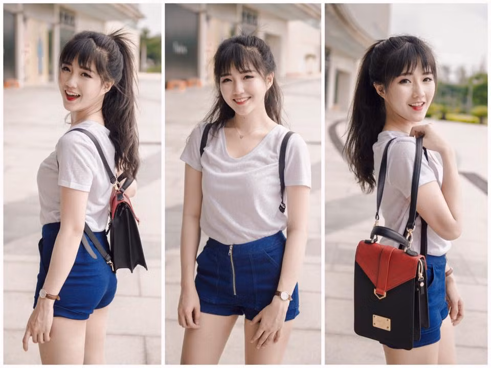 Đây là bức ảnh chụp khi còn để tóc dài của Kiều Trinh, từng hút hàng chục nghìn lượt like trên mạng xã hội. Có thể thấy dù để kiểu tóc nào, ăn mặc theo phong cách nào thì hot girl Sài thành này vẫn rất xinh đẹp, dễ thương. Kiều Trinh cũng khiến rất nhiều cô gái trẻ ghen tị bởi dường như cô "mặc gì cũng đẹp".