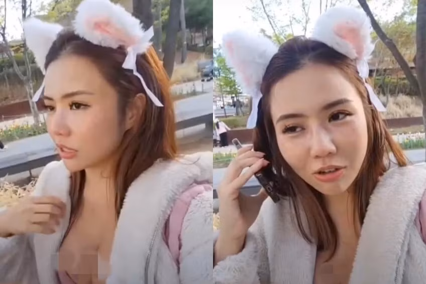 Mac qua ho hang ra pho, co gai bi canh sat “hoi tham”
