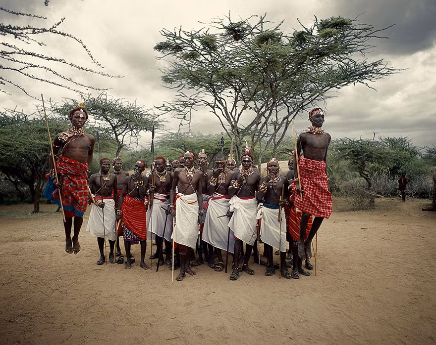 Đàn ông bộ tộc Samburu ở Kenya.