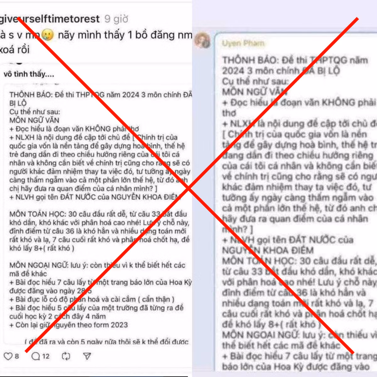 Bộ Công an đang xác minh thông tin “lộ đề thi tốt nghiệp THPT năm 2024“ Bo Cong an dang xac minh thong tin “lo de thi tot nghiep THPT nam 2024“