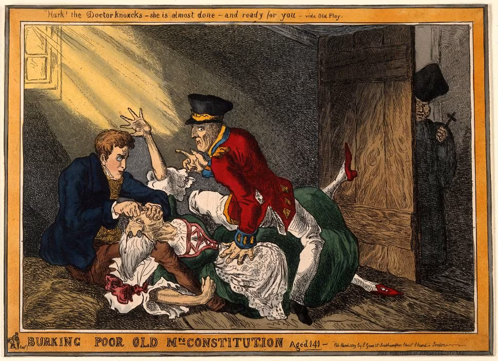 Điển hình là hai sát nhân khét tiếng William Burke và William Hare. Hai tên tội phạm này gây ra 16 vụ giết người.
