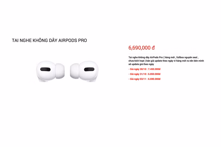 AirPods Pro bị "thét giá" gần 8 triệu đồng tại Việt Nam - Hình 2 AirPods Pro bi