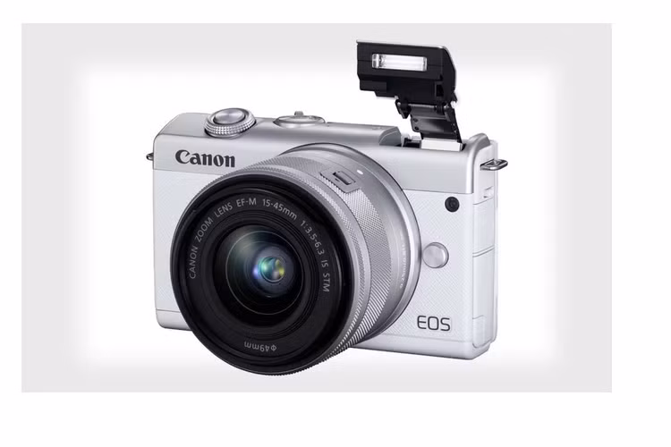 Canon ra mat may anh khong guong lat nhap mon EOS M200