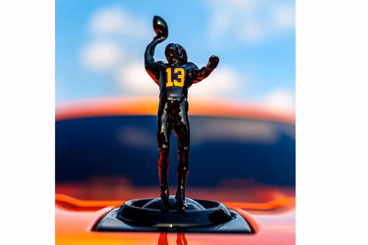 Logo Spirit of Odell được "thửa" riêng. Hiện tại, chưa rõ, Odell trả cho Rolls-Royce bao nhiêu để có được logo độc nhất này, nhưng đối với siêu sao kiếm được 15 triệu USD một năm, thì đây là số tiền không đáng kể.