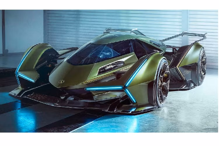 Sau Bugatti, Volkswagen, Hyundai, Zagato, Lamborghini là cái tên mới nhất gia nhập gia đình Gran Turismo với mẫu xe V12 Vision GT này. Giống với những chiếc siêu xe đua Vision Gran Turismo từng được ra mắt trước đây, Lamborghini V12 Vision Gran Turismo vẫn sở hữu thiết kế hơi hướng giả tưởng đến từ tương lai.