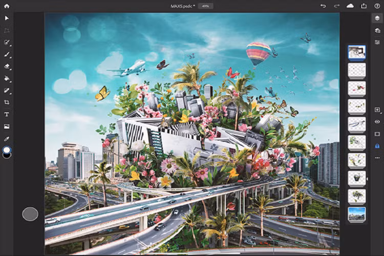 Adobe phát hành Photoshop phiên bản hoàn chỉnh cho iPad - Hình 2 Adobe phat hanh Photoshop phien ban hoan chinh cho iPad-Hinh-2