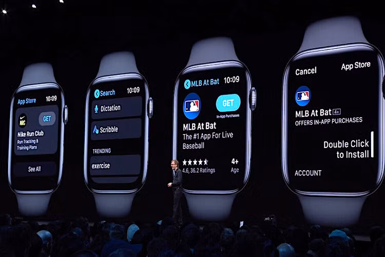 Watchos 6 cap nhat tren Apple watch series 3 va 4