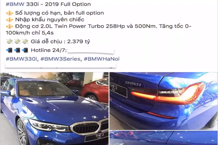 Trên thực tế, giá xe BMW 3 Series 2019 (G20) ở một số thị trường khác cũng không hề rẻ, đơn cử tại Thái phiên bản 330i M Sport đang có giá bán niêm yết lên đến 3,359 triệu Bath (tương đương với 2,53 tỷ đồng), đắt hơn ở Việt Nam.