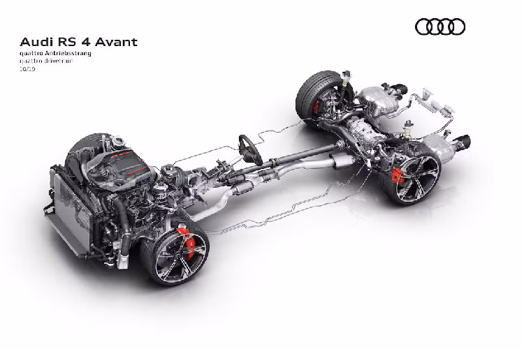 Trong khi có ngoại thất mới mẻ, nội thất của RS 4 Avant 2020 lại không được cải tiến lớn. Bên trong nội thất, RS4 Avant vẫn sở hữu các trang bị tiện nghi tương tự các bản A4 cao cấp khác. Tuy nhiên để khiến cabin xe mang tính thể thao hơn, hãng đã trang bị những chiếc ghế trước thể thao, vô-lăng đáy phẳng đa chức năng, bậc lên xuống và bệ cần số có gắn logo RS. Các ghế ngồi trong xe cũng được bọc da chần chỉ vân tổ ong độc đáo.