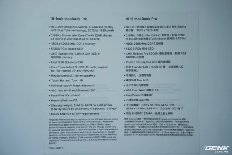Trên tay MacBook Pro 16inch viền màn hình mỏng - Hình 9 Tren tay MacBook Pro 16inch vien man hinh mong-Hinh-9
